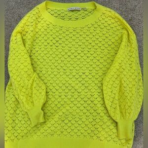 Alice + Olivia Cashmere Cable Knit Sweater